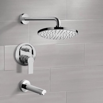Tub and Shower Faucet Tub and Shower Faucet Set with Rain Shower Head Remer TSF50